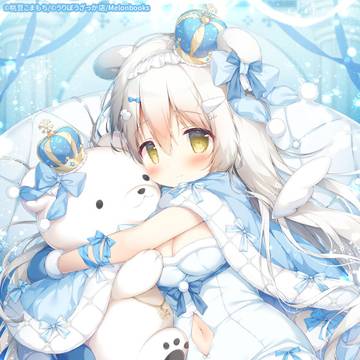 girl, animal ears, loli with huge breasts / 私のしろくまさん、かわいいでしょ♪