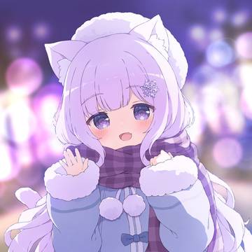 girl, cat ears, winter / 待ち合わせ
