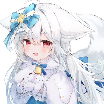 skeb, white hair, loli / ふゆ毛シロちゃん