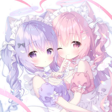 original, C103, cat ears maid / 💖💜