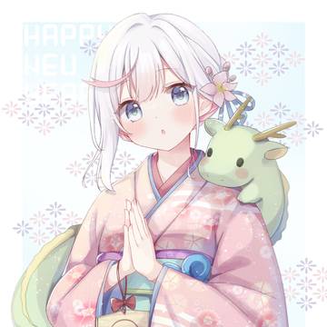 original, kimono, girl / 🎍謹賀新年🎍