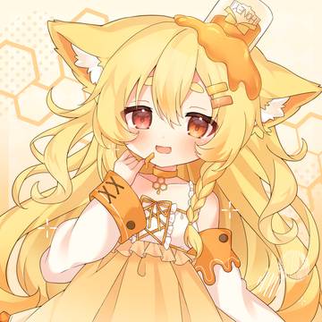 girl, loli, animal ears / 蜂蜜ねこる様