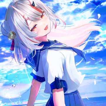 Ayame Nakiri, Ayame Nakiri fanart, virtual YouTuber / 花に亡霊