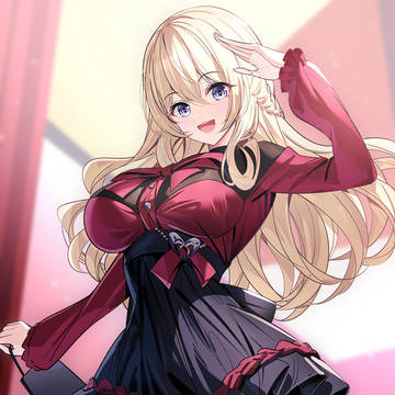 black tights, blonde, original / 双葉