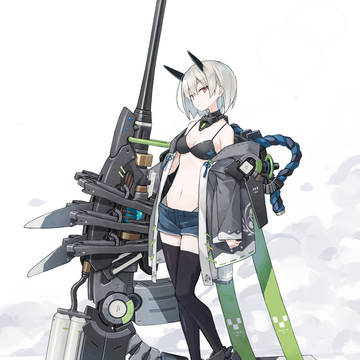original, mecha girl, belly / キャノン砲娘（ナナフシ）