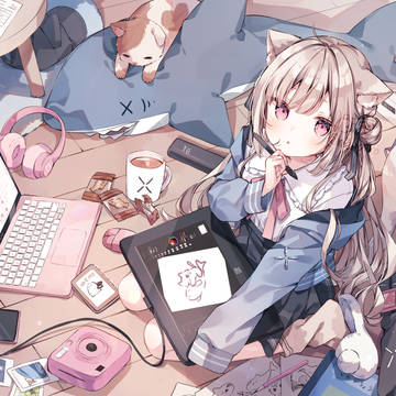 original, girl, XPPen / おえかき【XPPen】