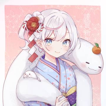 happy New Year, girl, kimono / Happy New Year✨🐍
