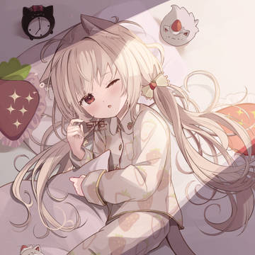girl, animal ears, young girl / 💤