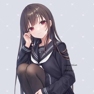 black tights, girl, uniform / セーラー