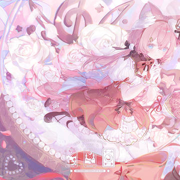 girl, pixivValentine2025, animal ears / 💝