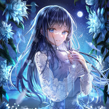 long black hair, long hair, race / 儚い恋🌙