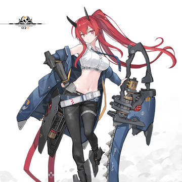 original, Red-haired ponytail, bellybutton / CHAIN:SAW 02