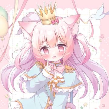 girl, moe, virtual YouTuber / 「可愛い？👑🎀」