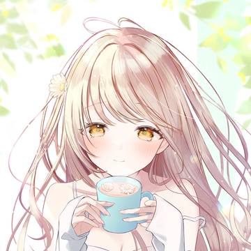 girl, original, long brown hair / 🌿🫖