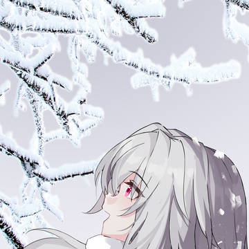 girl, white hair, young girl / 修理机械的少女