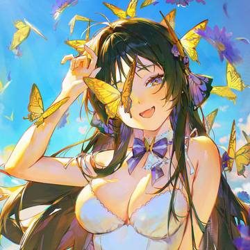 girl, original, twin ponytails / ☀️