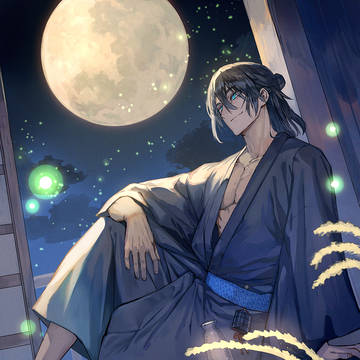 Touken Ranbu, Magoroku Kanemoto (Touken Ranbu), full moon / お月見孫六