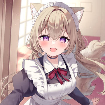 girl, original, animal ears / おかえりなさい！ご主人様…！