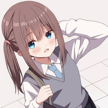 girl, high school girl, uniform / あー先輩、偶然すね〜