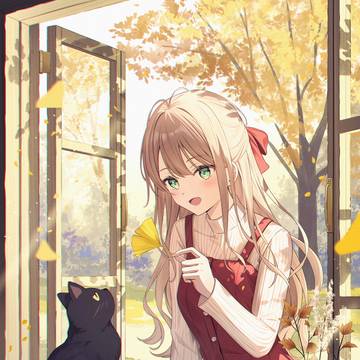 original, girl, jumper skirt / ねこじゃらし