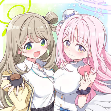 Blue Archive, Izayoi Nonomi, Mika Misono / ふたりはもちもち