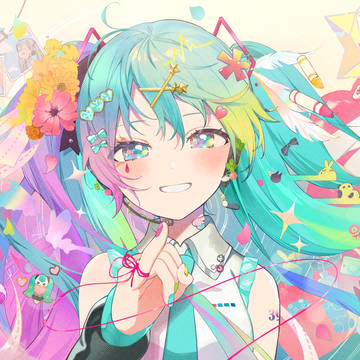hatsune miku, VOCALOID, DECO*27 / 愛言葉Ⅴ