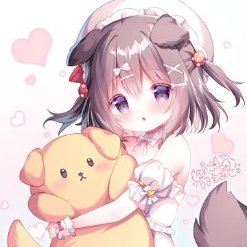illustration, loli, animal ears / 百日绘day13